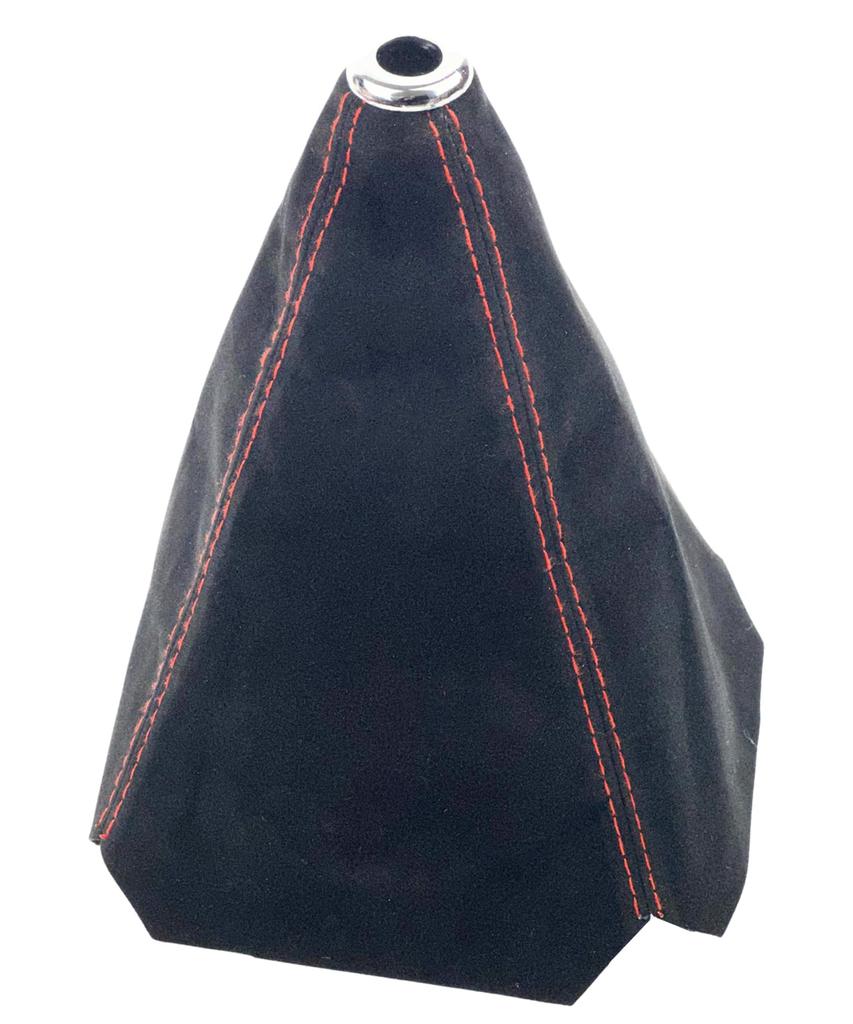 HTharros Shift Boots, Universal Cover, Buckskin, Suede, Shift Knob, Replacement Parts, Car Accessories, Red/Blue, Selectable, Red Stitching, S