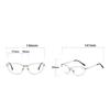 Retro Cat Eye Metal Frame Presbyopia Glasses Anti-Blue Light Reading Glasses Women's Men's Y2K Street Photography Trendy Eyewear