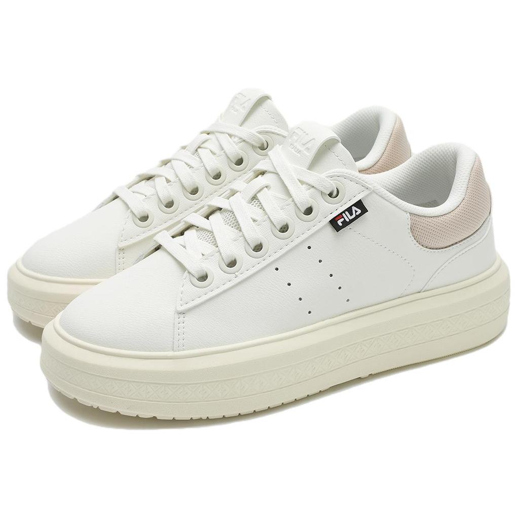 New FILA BASELINE Low Top Skateboard Shoes Women's White F12W522222FSC