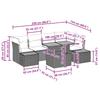 Garden Sofa Set with Storage 10 pcs Black Poly Rattan