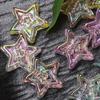 DIY Material Transparent 10Pcs Acrylic Charms Star Pentagram 20mm Beads UV Plated Creative Jewelry Accessories Pendant Bracelet Necklace