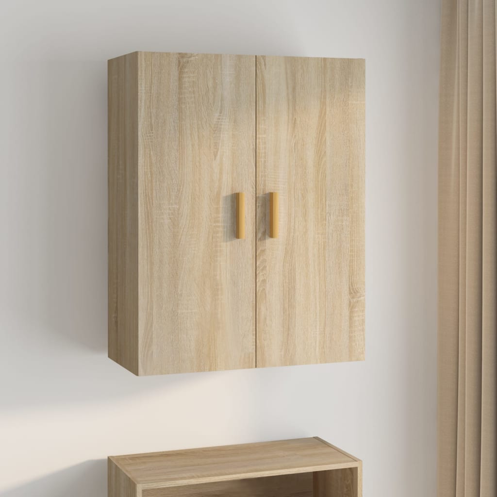 Wall Mounted Cabinet in Sonoma Oak Finish 69.5 x 34 x 90 cm