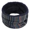 Unisex Folk-Custom Stripe Halswärmer Fleece Strickschal Schals Schal Cowl