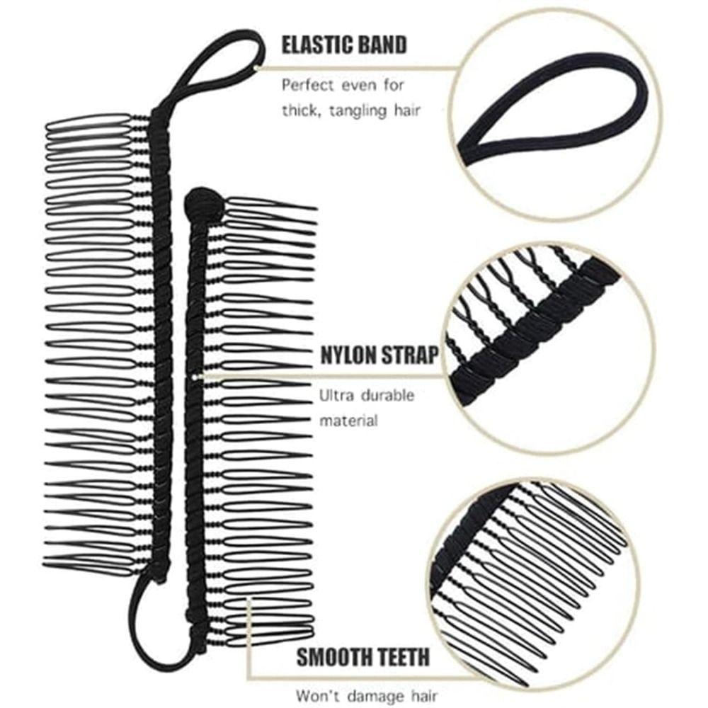 Stretchy Banana Hair Clip Metal Ponytail Holder Fashion Hair Hook  Hair Accessories