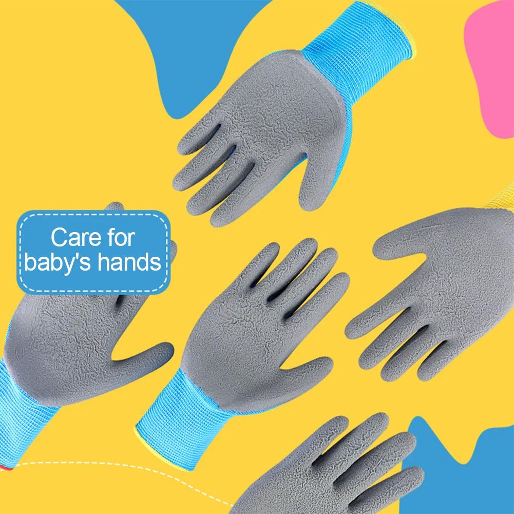 Kinder Nitril Cartoon Schutz Camping Gartenarbeit Pflücken Ernten Strand Kamm Dick Rutschfest Verschleißfest Latex Handschuhe