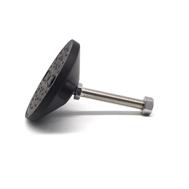 China Manufacturer Rohs Odm 7924 100E M12*80/100/120MM M8 M10 M12 M16 Leveling Feet with Thread Glide Feet Swivel Machine Leg