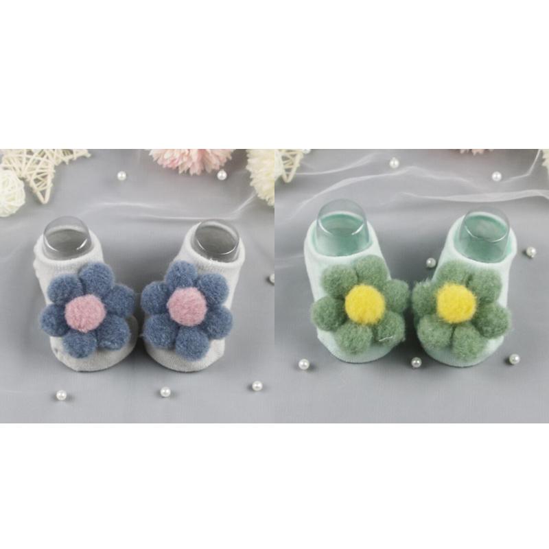 2Pair New Cute Flower Baby Socks