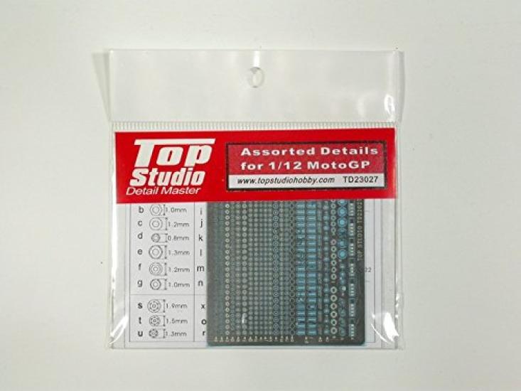 

Top Studio Scale Washer Metal Cotter Pin Muffler Spring Guide Etched Parts TD23027 1/12