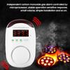 Plug-in Type Carbon Monoxide Alarm CO Detector Monitor with LED Digital Display Voice Alert for