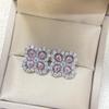 Women's Diamond-Set Four-Leaf Clover Zircon Stud Earrings – Colorful Lucky Clover Jewelry