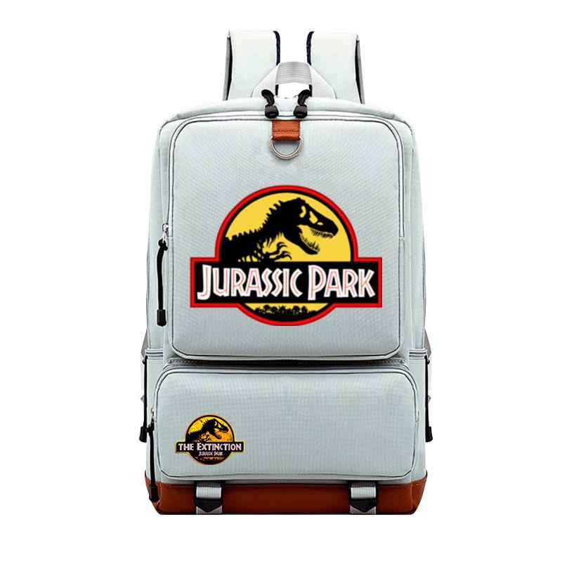 Jurassic Park Dinosaur Print Teen Student Schoolbag Large Capacity Travel Bag Casual Versatile