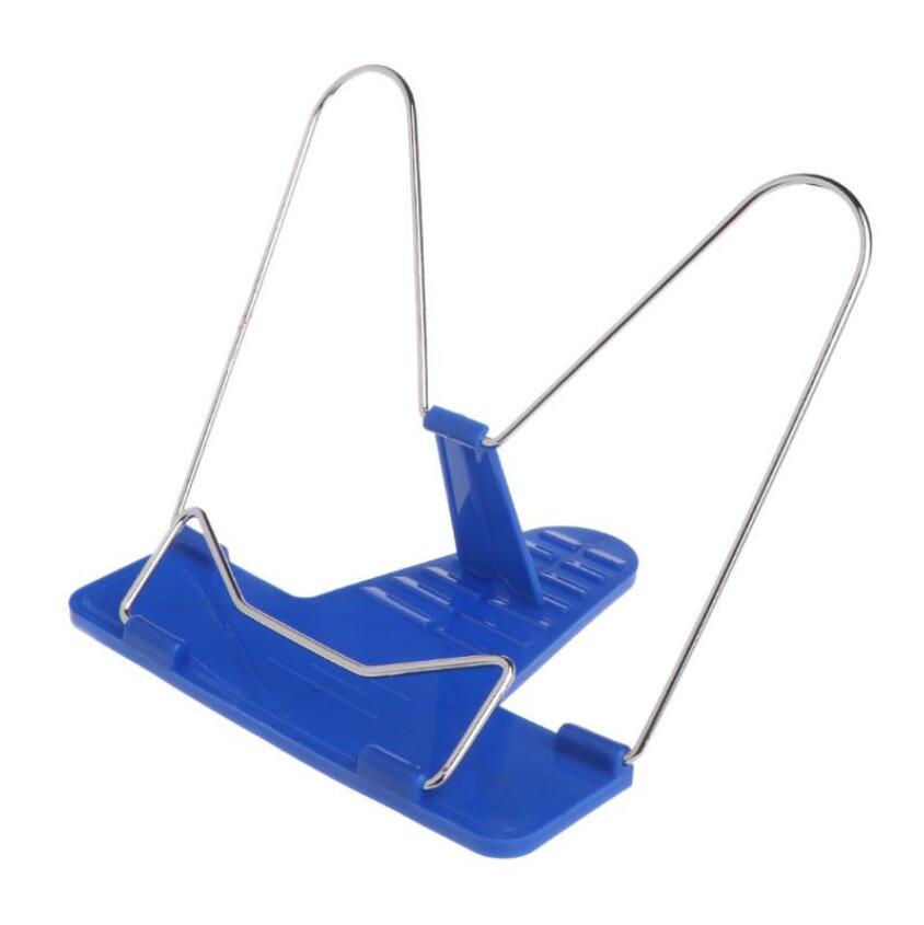 

Угловая складная портативная подставка для чтения BookStand Rack Plate Настольный держатель для настольного крепления Провод для устройства чтения синий