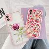 Retro Spring Bloom Flowers Phone Case For iPhone 15 14 7 8 Plus SE2 15 14 12 11 13 Pro Max X XR XS Hard Shockproof Back Cover