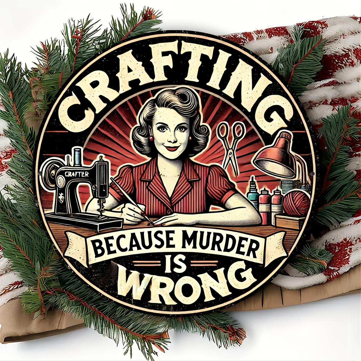 

Vintage Craft Themed 8x8 Inch Aluminum Wall Sign чистый