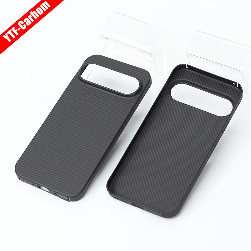 YTF-Carbon Carbon fiber case for Google Pixel 9 Pro XL Anti-fall Aramid Fiber case Design Pixel 9 cover Thin and light Magnetic