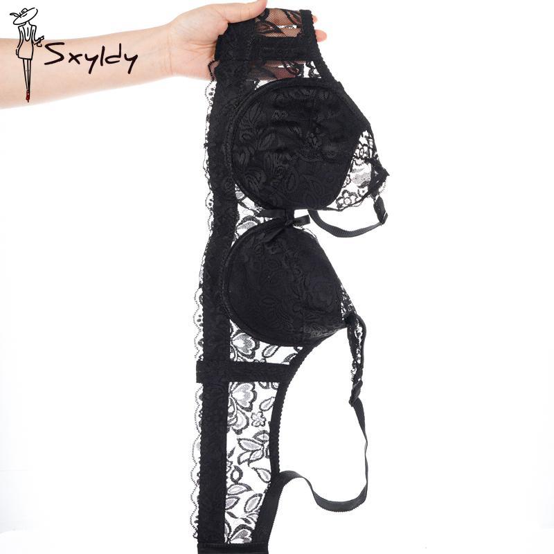 

Женские сексуальные кружевные бюстгальтеры больших размеров, поддерживающие грудь, пуш-ап, нижнее белье, удобная дышащая женская одежда 42/95 чёрный