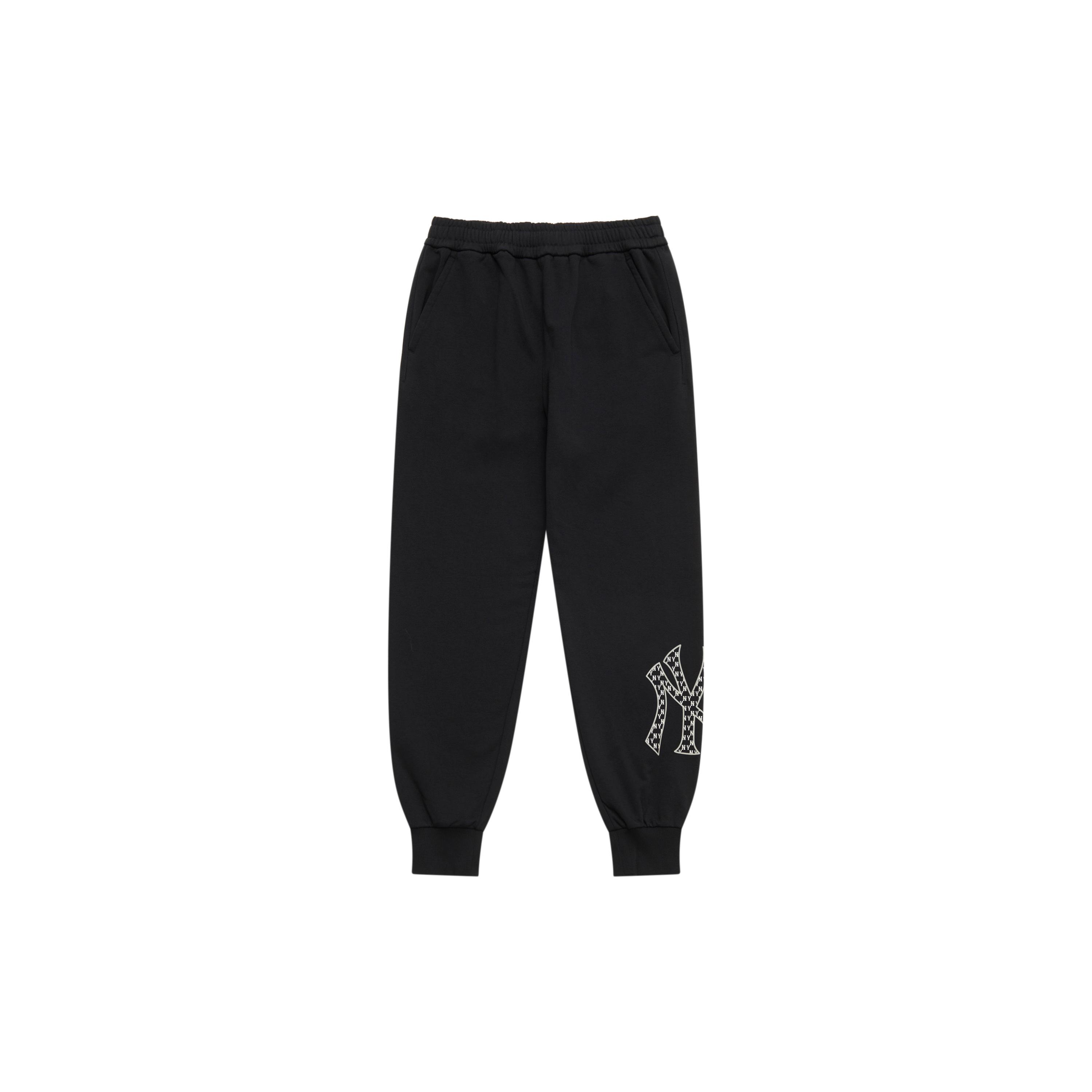 MLB MONOGRAM SS25 Knitted Pants Unisex Black 3APTM0151-50BKS XS