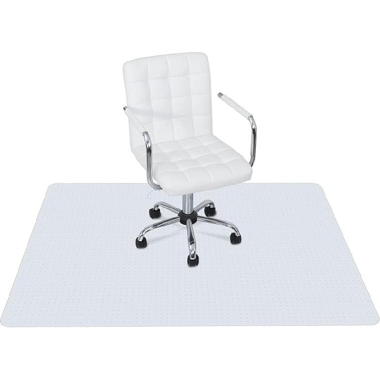 

ZenStyle Office Chair Mat for Low Pile Carpet with Lip, Heavy Duty Floor Mats PVC Carpet Protector for Home Office (1) 1