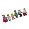 7 Stück Holzfiguren Set Puppenhaus Menschen Niedliche Puppen Spielset Frühe Bildung Miniatur
