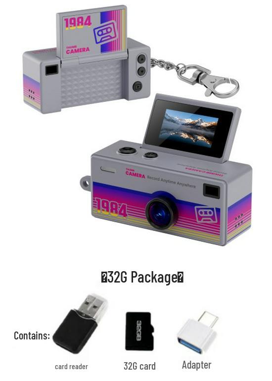 G62 Portable HD Flip Screen Camera: Thumb-Sized, Backpack Pendant for Students & Parties