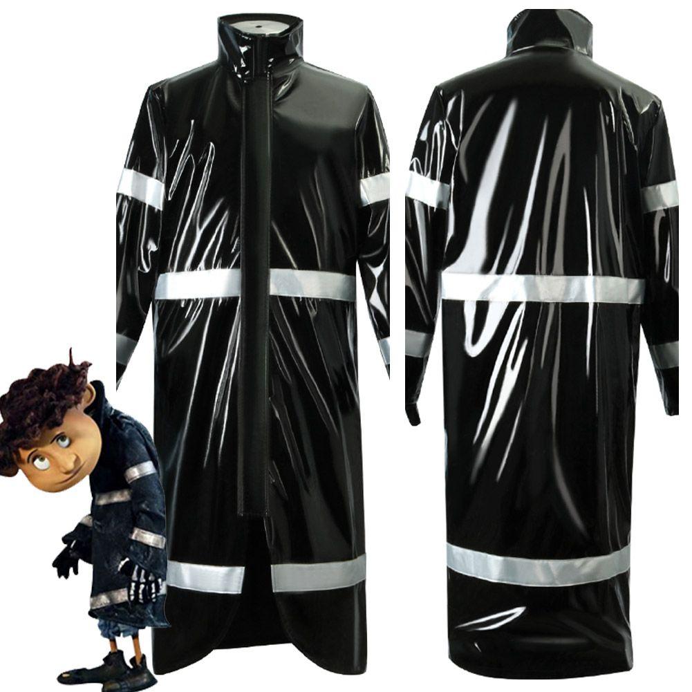 Coraline Wybie Cosplay Roupa Trench Coat Para Festa de Halloween