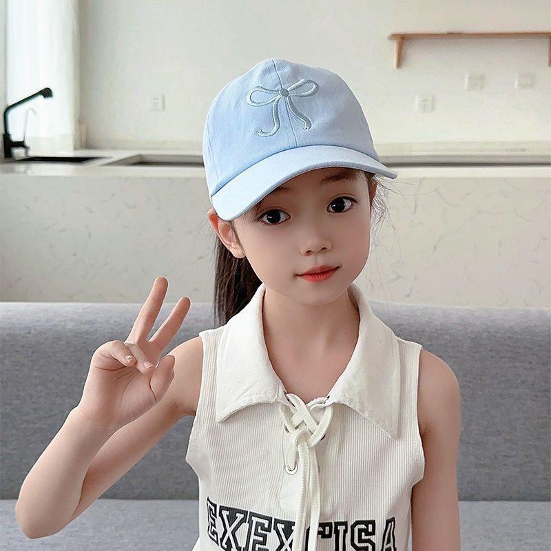 Children's Baseball Caps Can Be Tied Into A Ponytail. Girls' Sun Hats For Shade In Summer. Wide-brimmed Baseball Caps From The Sun.