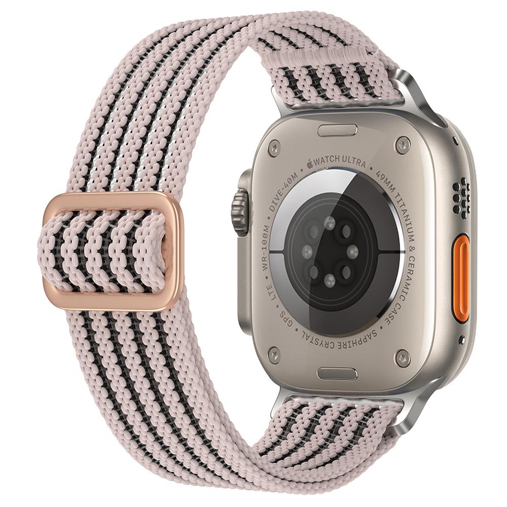 For Apple Watch Series 10 42mm/9 8 7 41mm/SE (2023) SE (2022) SE 6 5 4 40mm/3 2 1 38mm Woven Nylon Watch Strap Breathable Band
