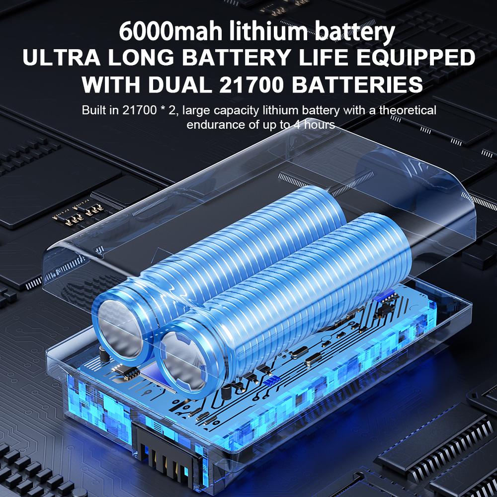 Brushless Motor Electric Turbo Jet Fan, Handheld Vacuum Cleaner High-Speed Turbo Violent Fan USB Rechargeable Powerful Dust Blow