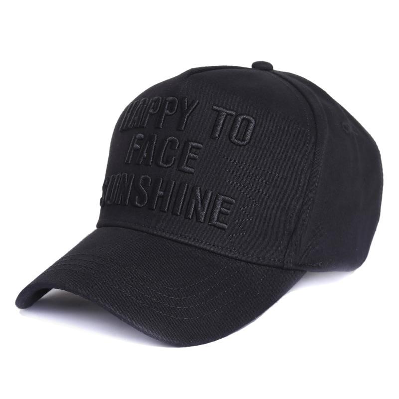 

Casual Unisex Summer Baseball Cap Breathable Embroidered Snapback Hat for Women & Men Streetwear чорний