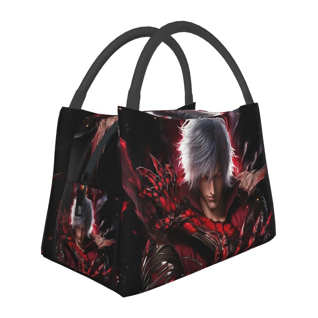 Devil May Cry Game Insulated Lunch Bag for School Picnic Storage Food Boxes Portable Container Cooler Thermal Lunch Box Tote