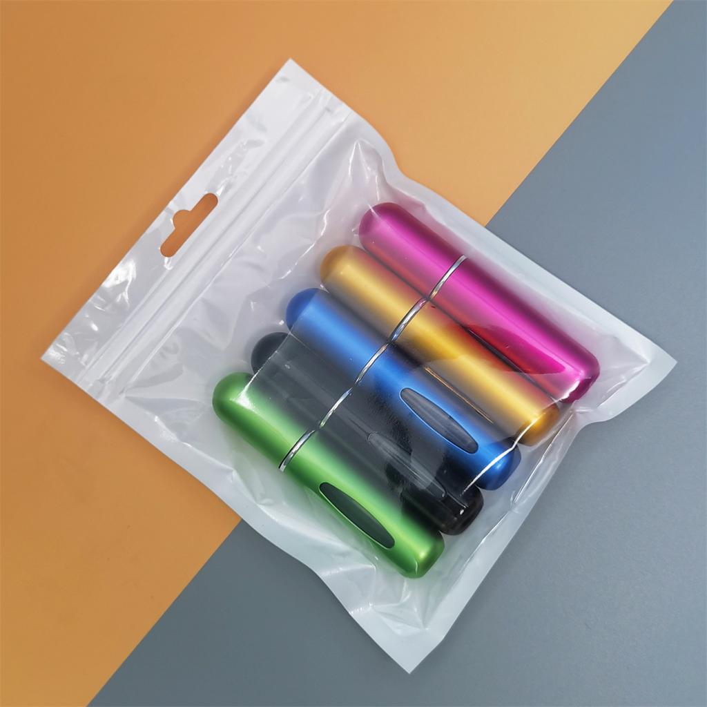 5Pcs/Set Travel Perfume Bottle Refillable Portable Mini Atomizer Spray Refill Bottle Women Pocket Dispenser Cologne Sprayer 5ml