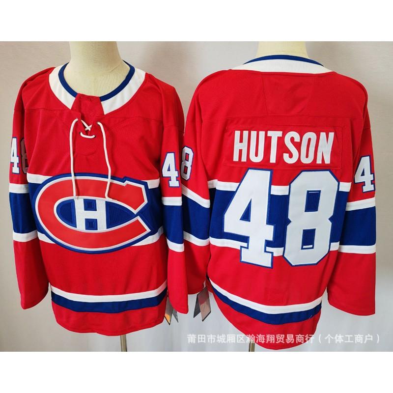 Mens Ice Hockey Jersey Canada Team 48 Hutson Embroidered Performance Sportswear Adult Fall Season