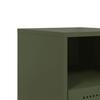 Nightstand Olive Green 36 X 39 X 60.5 Cm Steel