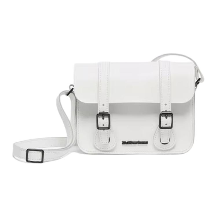 

Новая сумка кроссбоди Dr.Martens из коровьей кожи, сумка на плечо обычного среднего размера, унисекс, белая AC917122 18.0*4.6*14.0CM