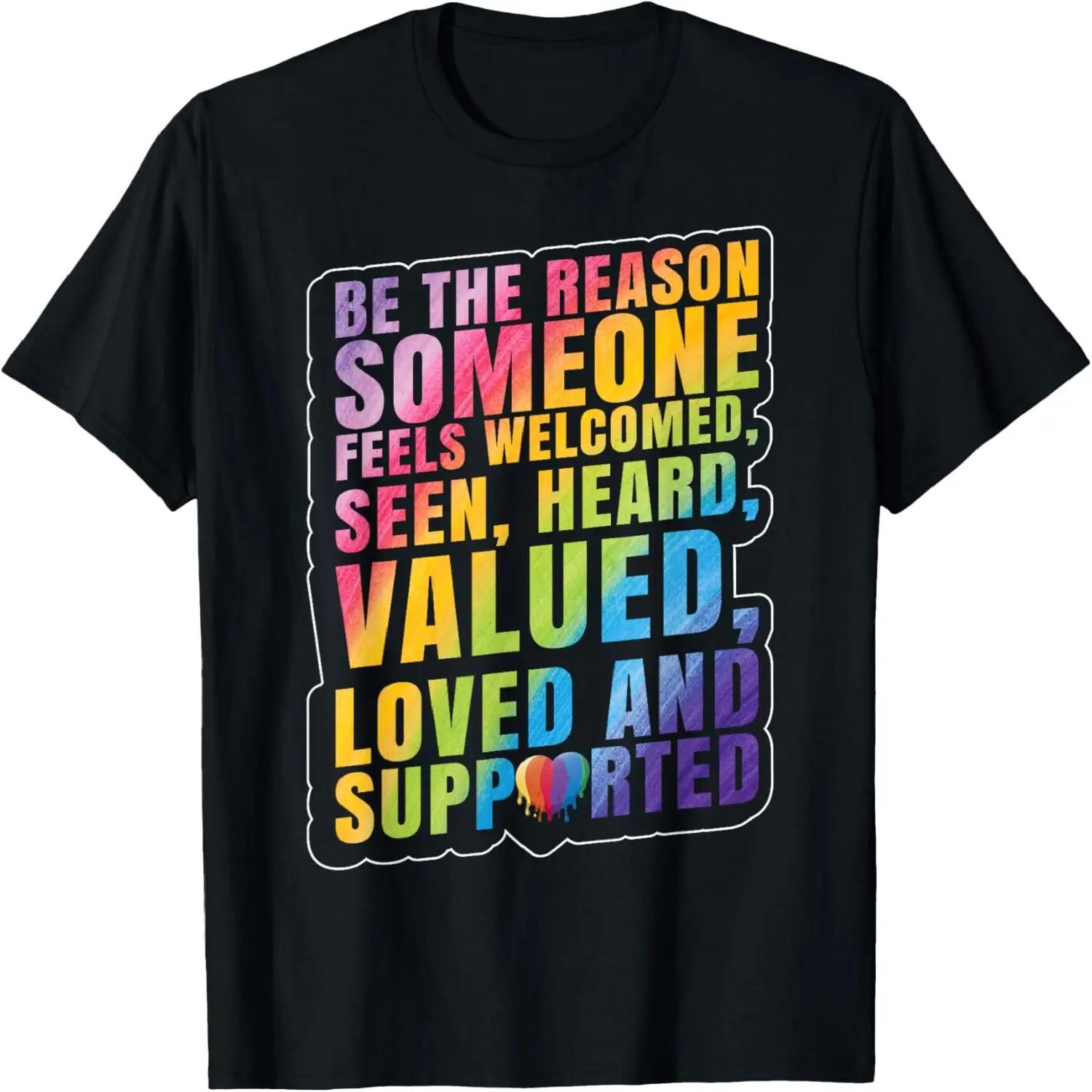 

LGBTQ _ Support LGBT _ Pride Month T-Shirt,100% cotton XXXXXL чорний