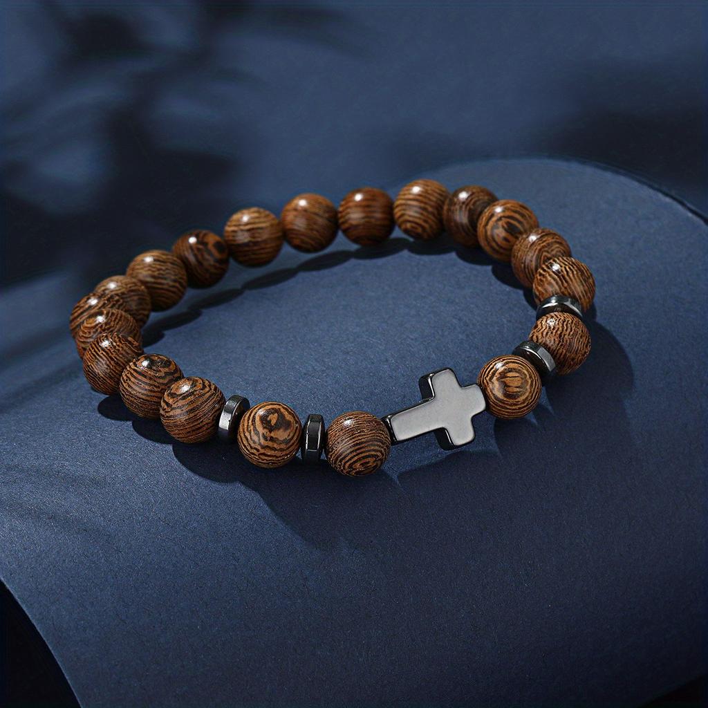 JYL TS Bracelet Cross  Grain Style Feng Shui Faith & Growth