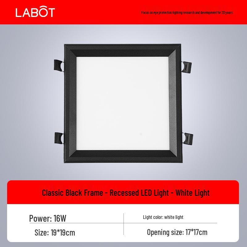 Large Recessed Square Downlight Panel with Honeycomb Design for Kitchen and Bathroom Ceilings (2020 Model)