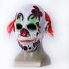 Halloween Red-Haired Clown Mask Masquerade Horror Headgear Creepy Devil Bleeding Latex Prop