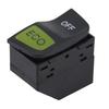Ignition Switch Power Start Stop ABS Plastic Direct Replacement Compact Design Single Button 4-pin Terminal BLACK