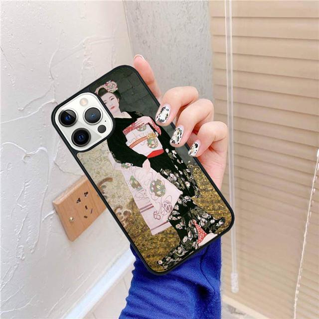 Japanese Geisha Phone Case For For iPhone 17 Air 16 15 11 12 13 14 Pro Max Plus coque