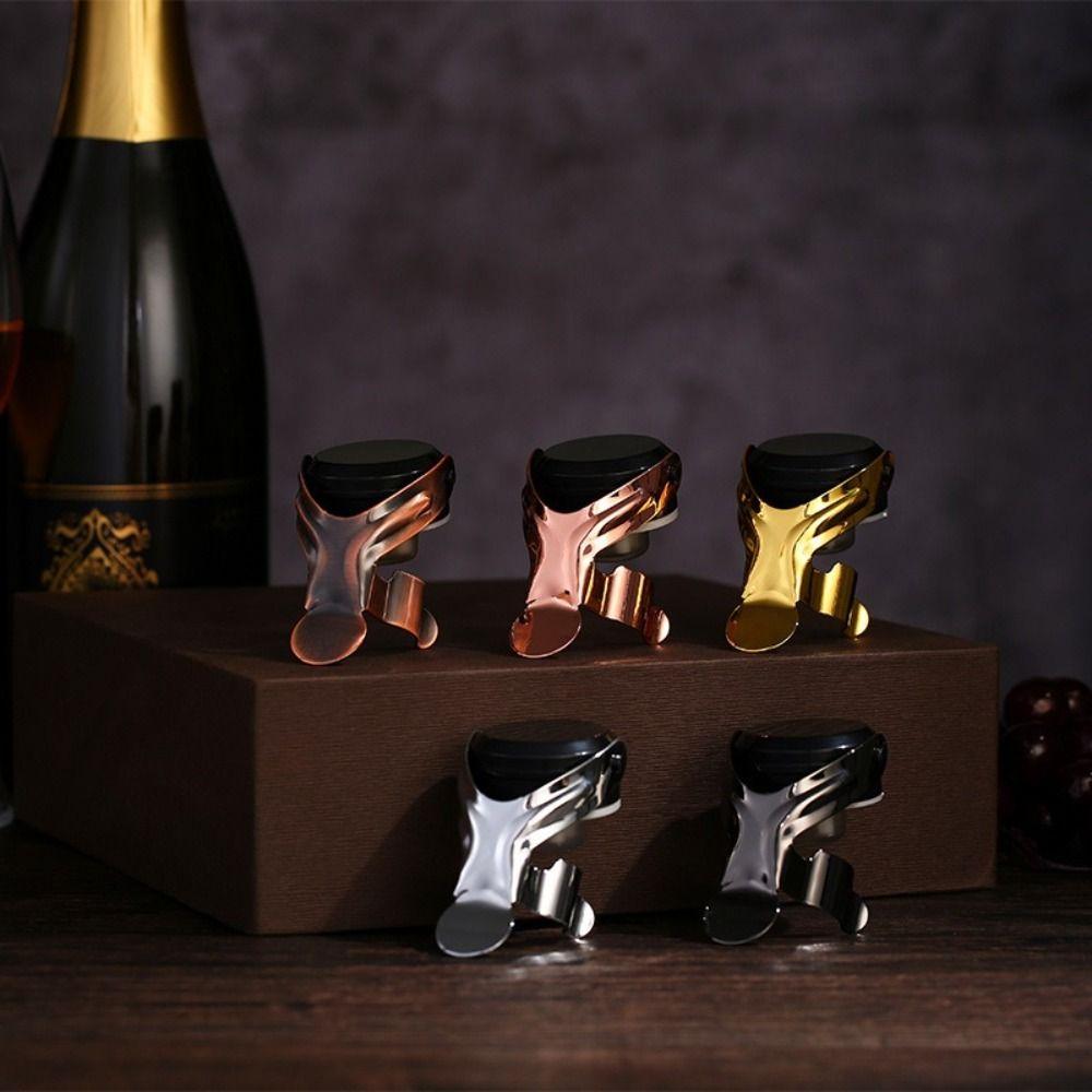 Leak Proof Champagne Stopper Reusable Sparkling Wine Stopper Simple Bottle Cap Sealer Party