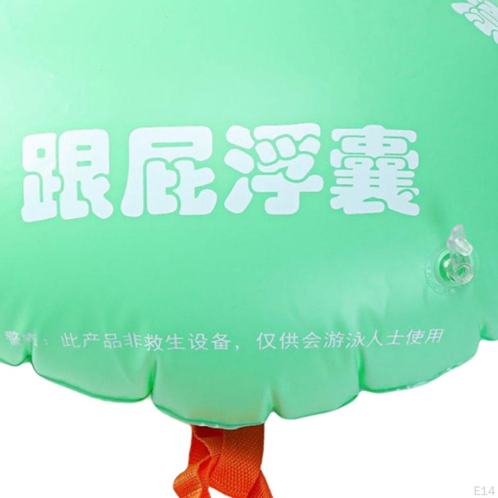 Swim Buoy for Open Water Swimming Belt Bubble Float with Adjustable Waist