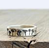 Vintage Fashion Wildflowers Mushroom Rings for Women Copper Color Hand-carved Bohemian Floral Ring Party Wedding Ring Jewelry