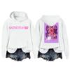 Women's Fashion Casual Long Sleeve Loose Printed Pullover Sports Long Sleeve Hooded Sweatshirt