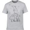 Lustiges Pilz-Ratten-Grafik 100% Baumwoll-T-Shirts Herren Damenmode Lässiges T-Shirt Locker Übergroß Streetwear T-Shirt