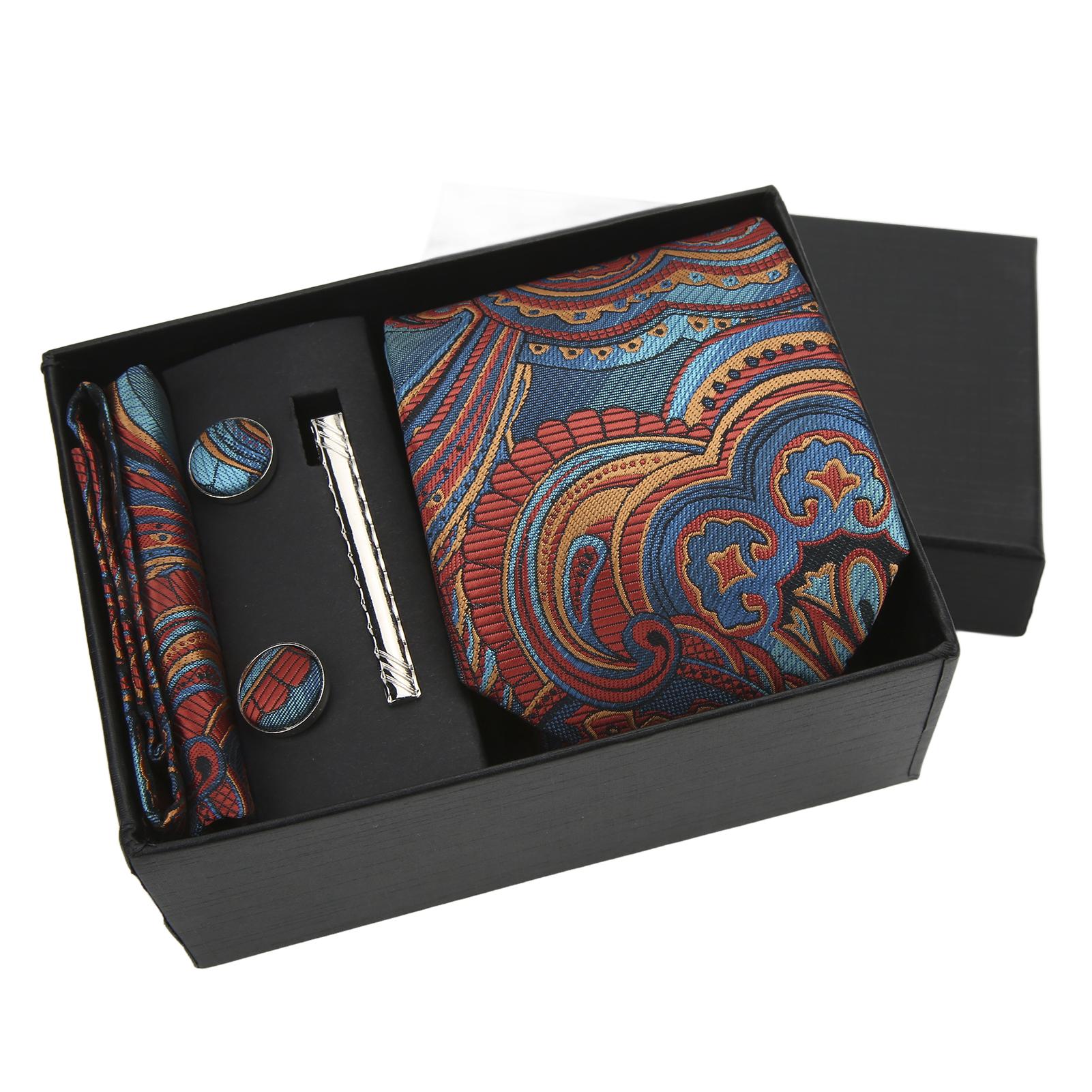 5 шт. мужской галстук набор изысканный мужской деловой формальный костюм свадебный костюм смокинг галстук подарочная коробка