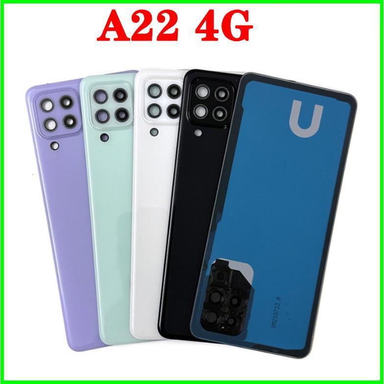 Back Housing Back Battery Cover LCD Front Middle Frame For Samsung Galaxy A22 4G 5G A225 A226 Rear Door Housing Camera lens