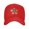 Cheerful Maisie Flowers Colorful Floral Pattern On Pink Baseball Cap Sun Hat Custom Hat Dropshipping Golf Wear Unisex Womens