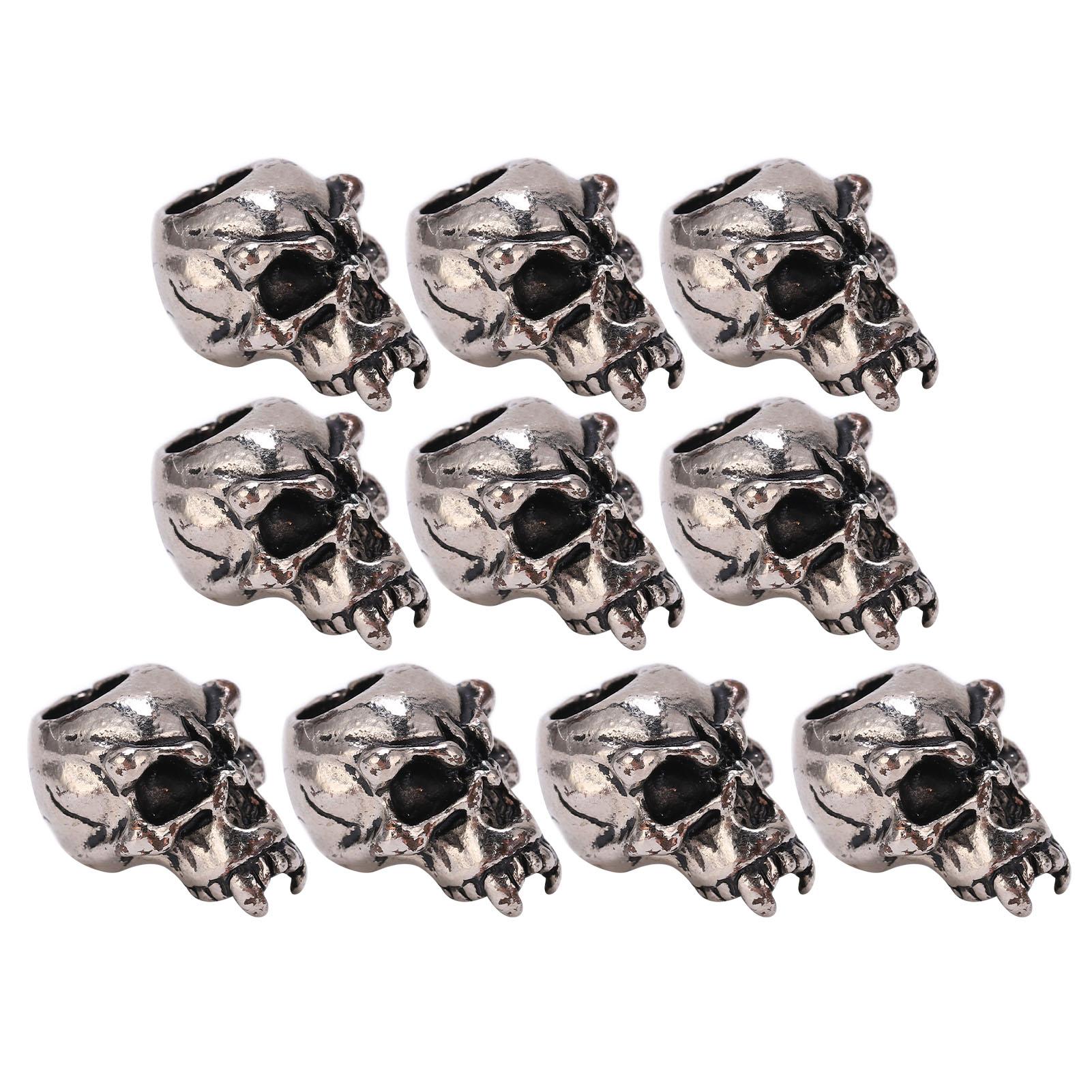 

10 шт. кулон с черепом, зонтик, веревка, скелет, кулон с черепом для фонарика, браслет, ожерелье, шнур, бусины