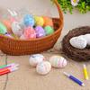 5pcs Sturdy Foam Easters Eggs For Painting And Decorating Portable for Family Activities and Easters Celebration